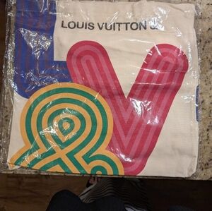 Louis Vuitton Vibrant Canvas Tote with Bold Patterns